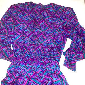 Geometric 80s dress